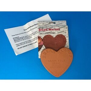 Vintage Fox Run Heart Bread and Roll Warmer -Terra Cotta- New in Box